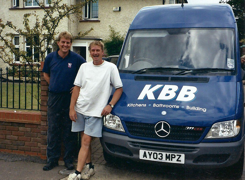 Roger and Patrick Peck with their KBB van