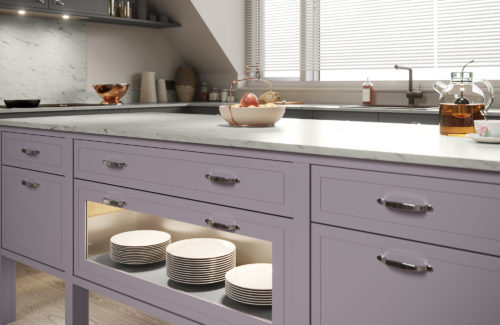 Masterclass Kitchens Melrose Mid-Range Kitchen in Wisteria and Lava